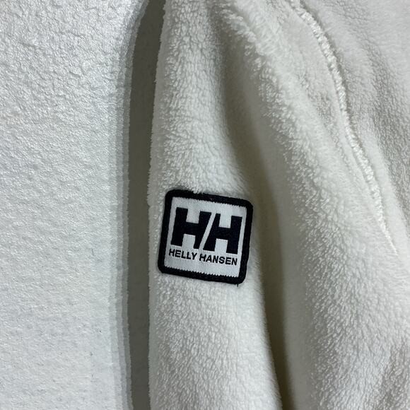 Helly Hansen White Fleece Quarter Zip Pullover Sz M - Picture 5 of 12